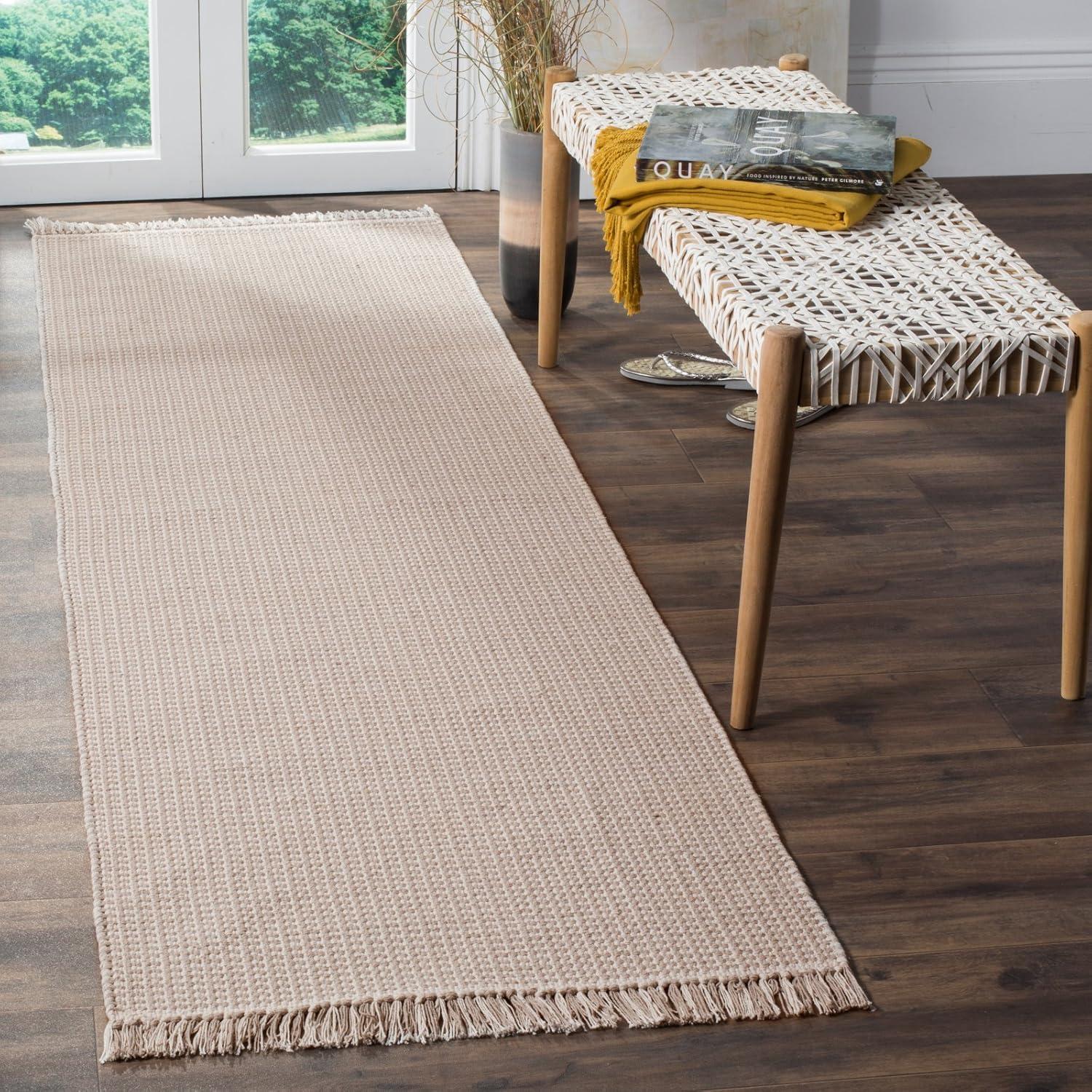 Montauk MTK340 Hand Woven Indoor Area Rug - Ivory/Black - 8'x10' - Safavieh