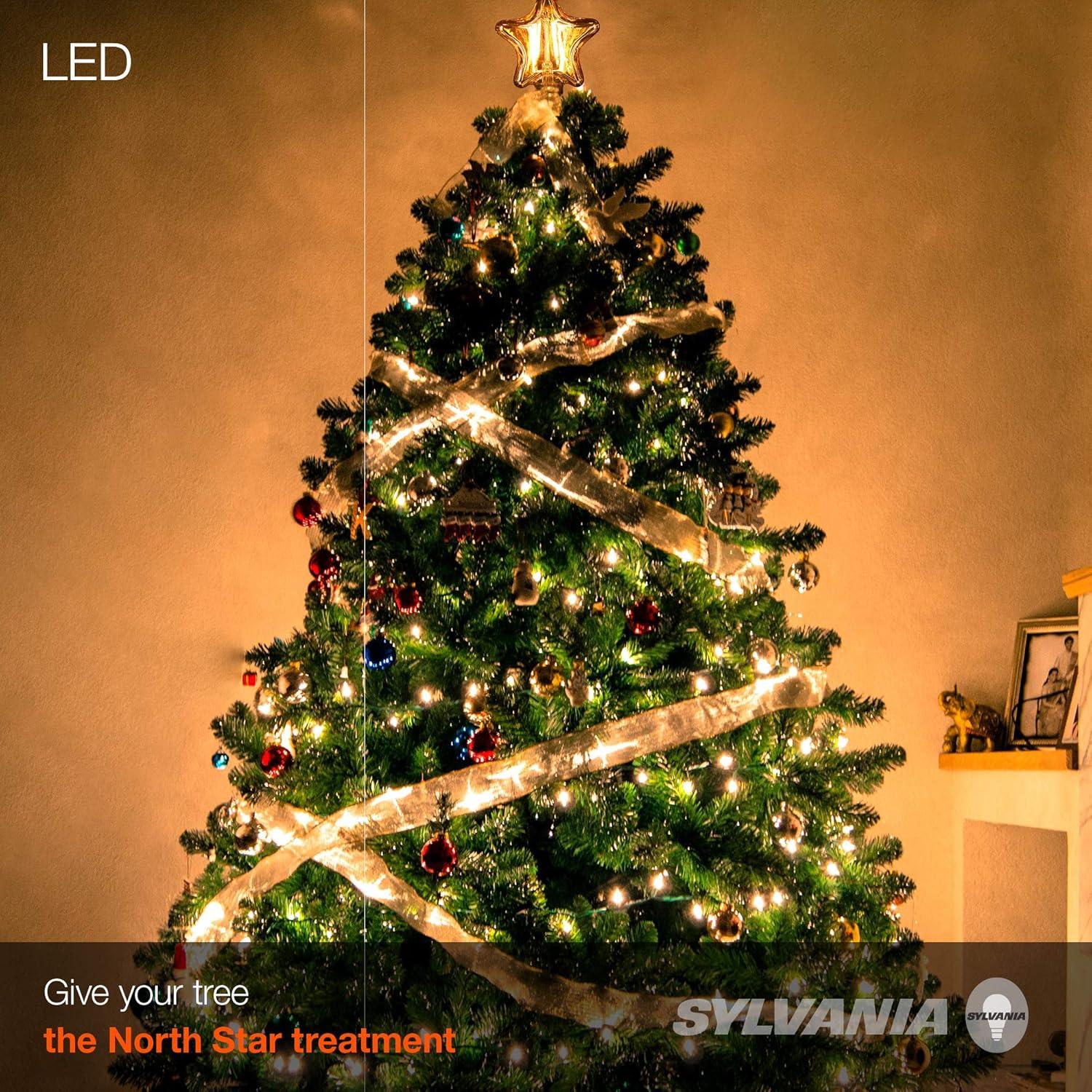 SYLVANIA LED Vintage Star Shaped Light Bulb, 2175K Amber Glow, 1 pack