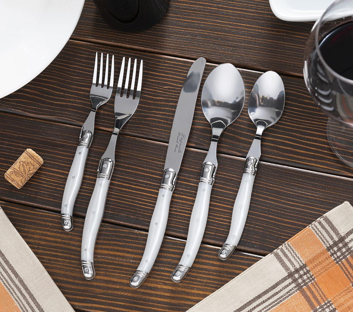 French Home French Home Laguiole 20 Piece Stainless Steel Flatware Set, Service for 4 (Set of 20)