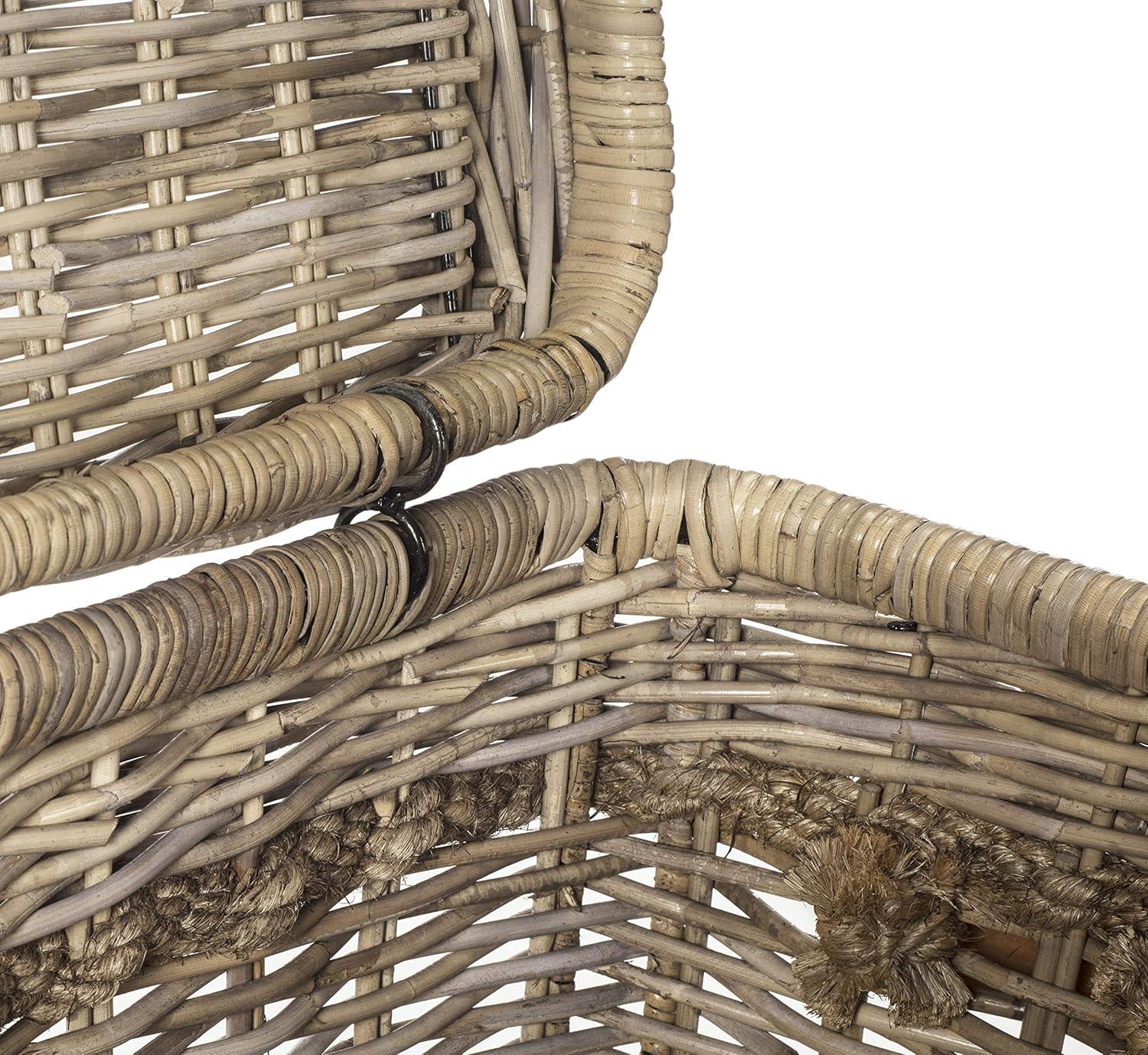 Sidonie Wicker Hamper - Brown - Safavieh