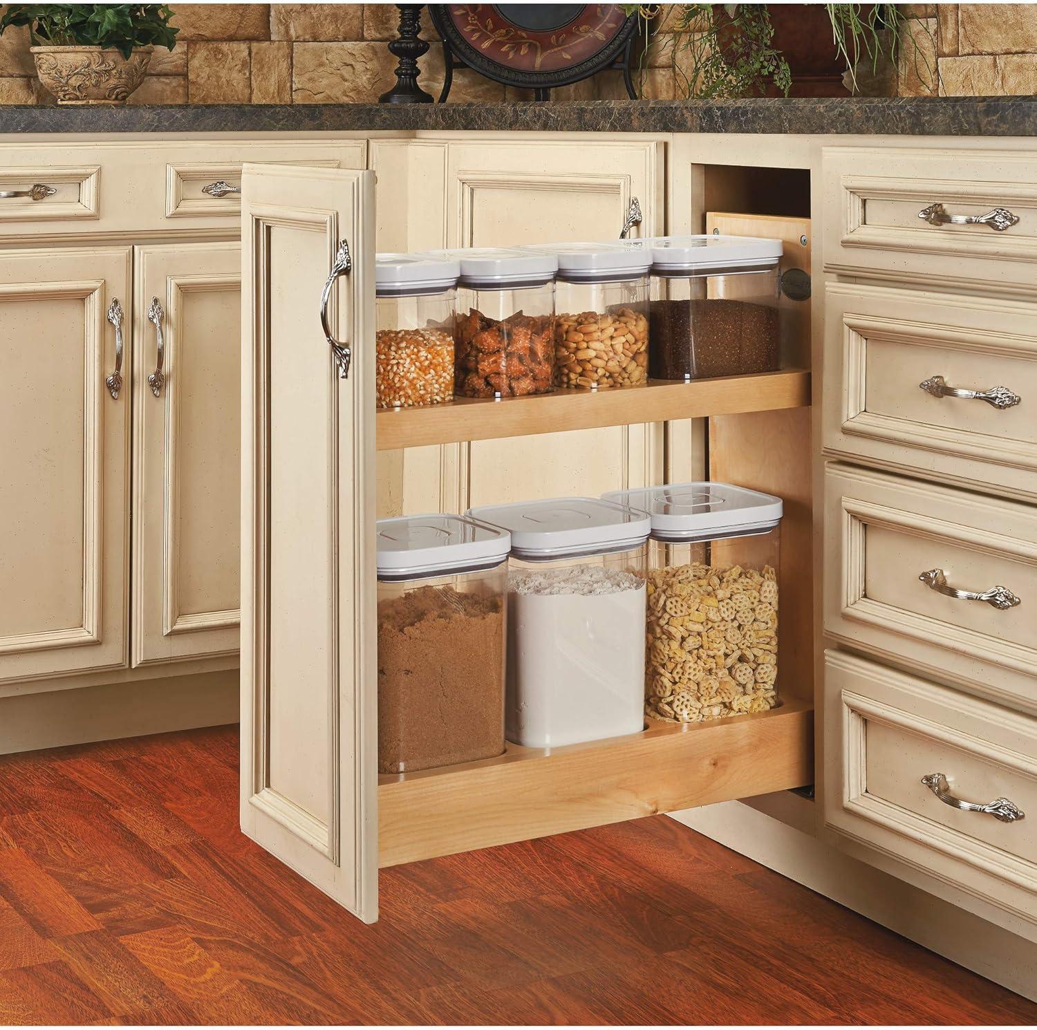Rev-A-Shelf Rev-A-Shelf Wood Base Cabinet OXO Pull Out Organizer with Soft Close
