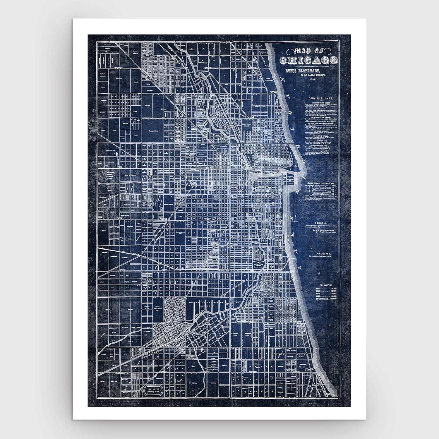 Williston Forge " Chicago Map Blue "