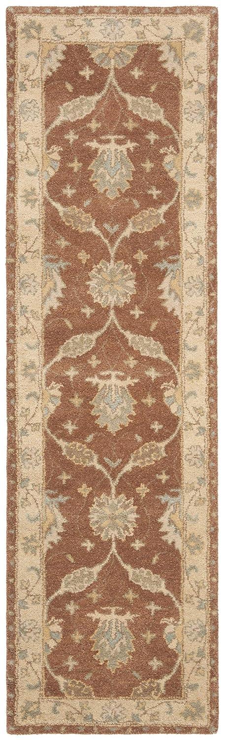 Antiquity AT315 Hand Tufted Runner Rug - Brown/Taupe - 2'3"x10' - Safavieh.