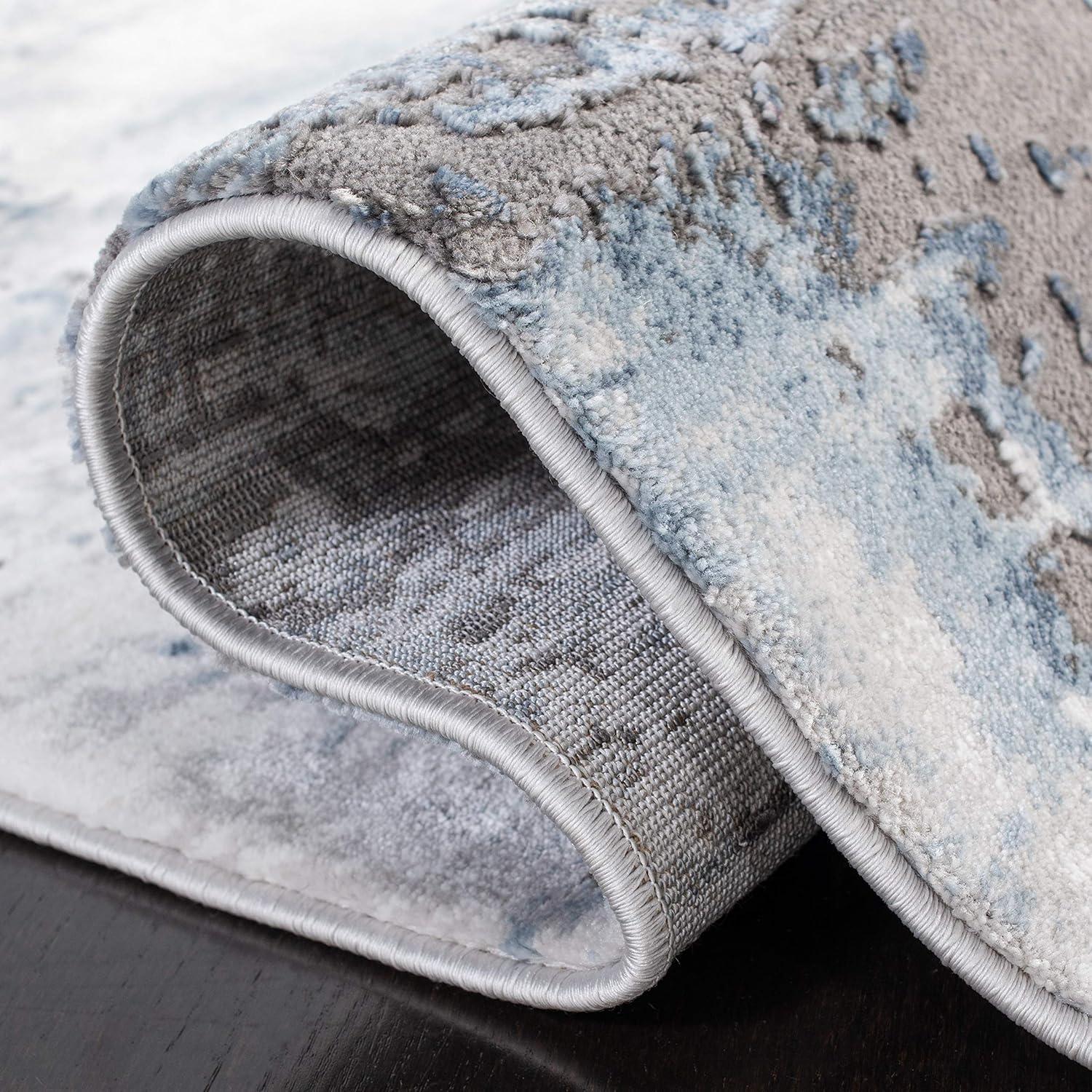 Craft CFT850 Loomed Indoor Area Rug - Blue/Grey - 4'x6' - Safavieh