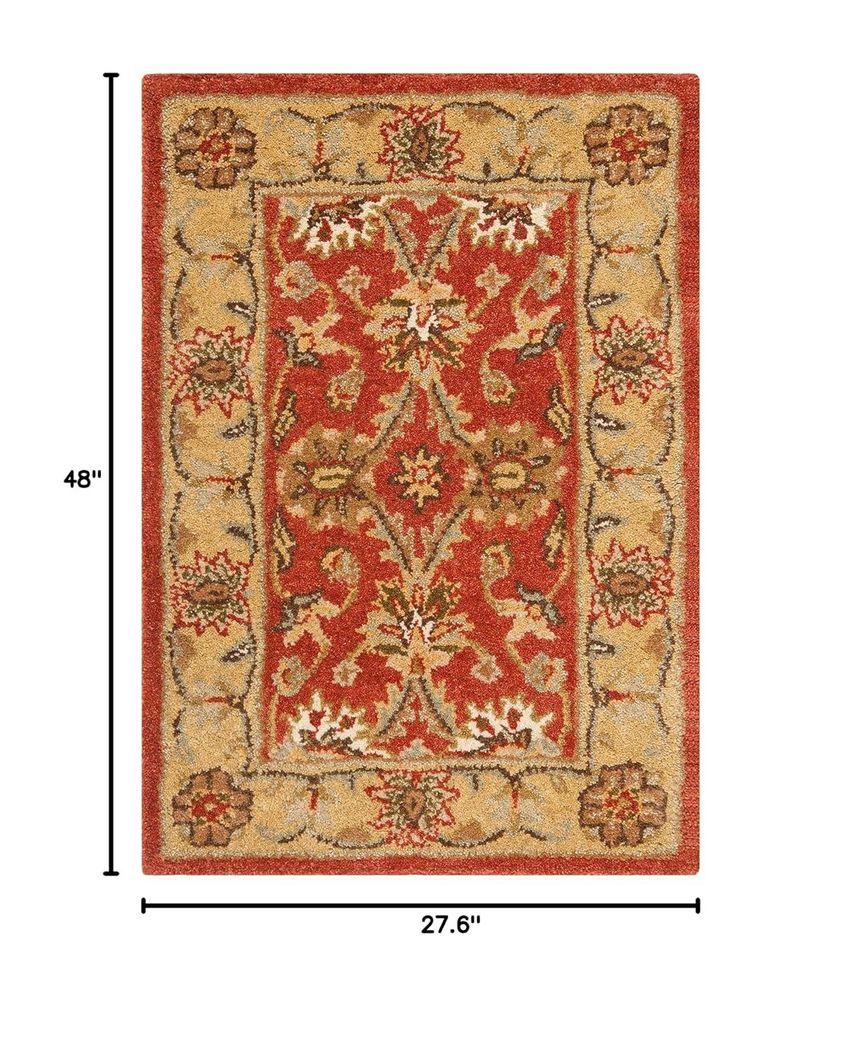 Antiquity AT249 Hand Tufted Accent Rug - Rust/Gold - 2'3"x4' - Safavieh.