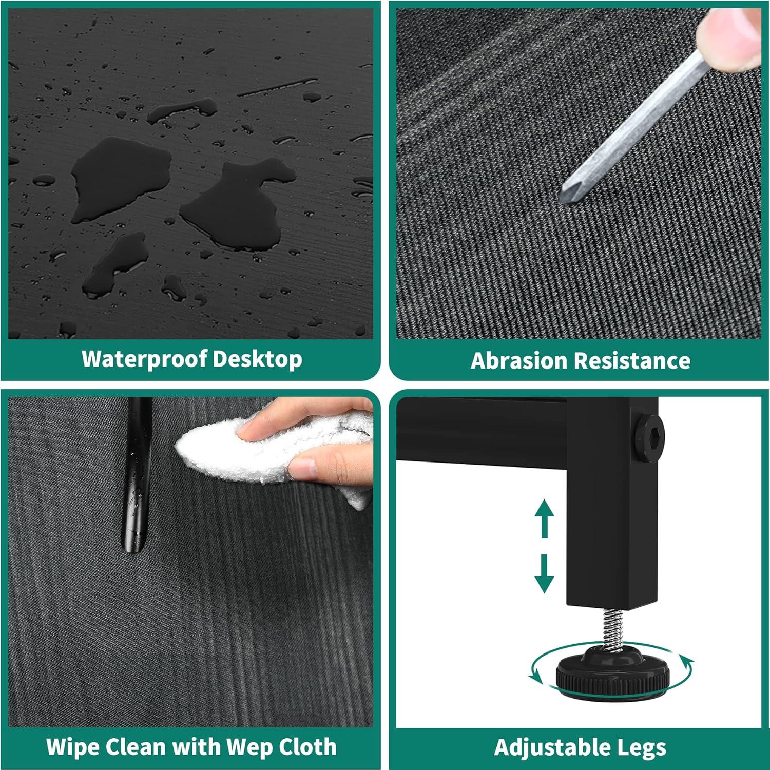 SYTHERS Dresser for Bedroom with 9 Drawers, Fabric Dresser Storage Organizer Unit with Fabric Bins, Fabric Dresser for Living Room, Closet, Hallway, Dark Gray