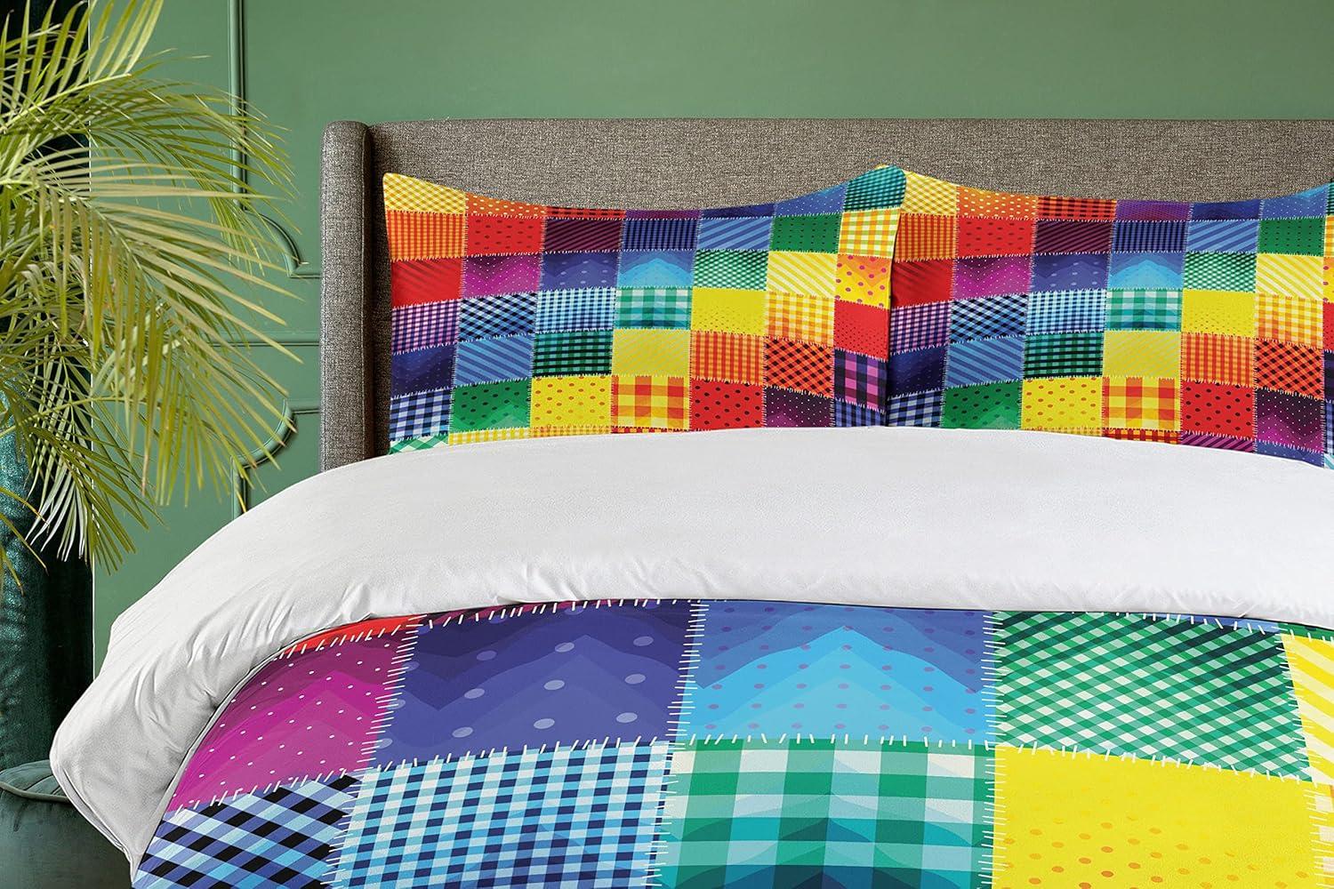 Farmhouse Modern & Contemporary Geometric Shapes Duvet Cover Set