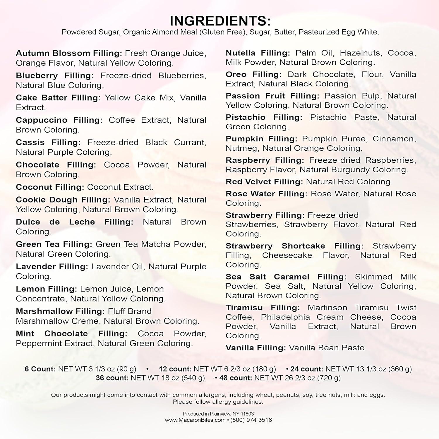 Macaron Bites Vanilla French Macarons, 12 Count