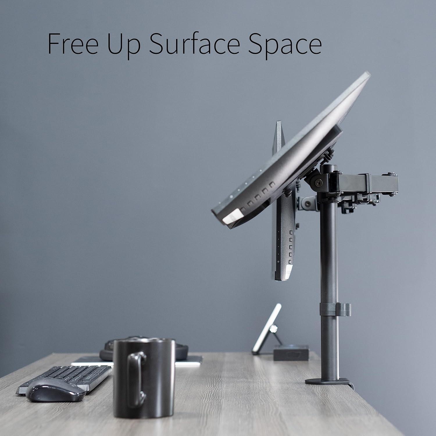 Vivo VIVO Dual Monitor Desk Mount Adjustable Stand, Fits Screens up to 30", STAND-V002 Series
