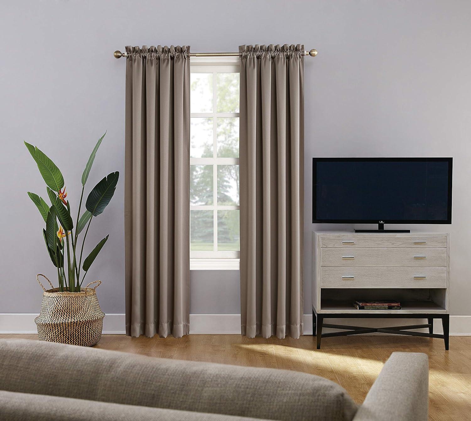 Sun Zero Sun Zero Oslo Theater Grade Extreme 100% Blackout Rod Pocket Curtain Panel