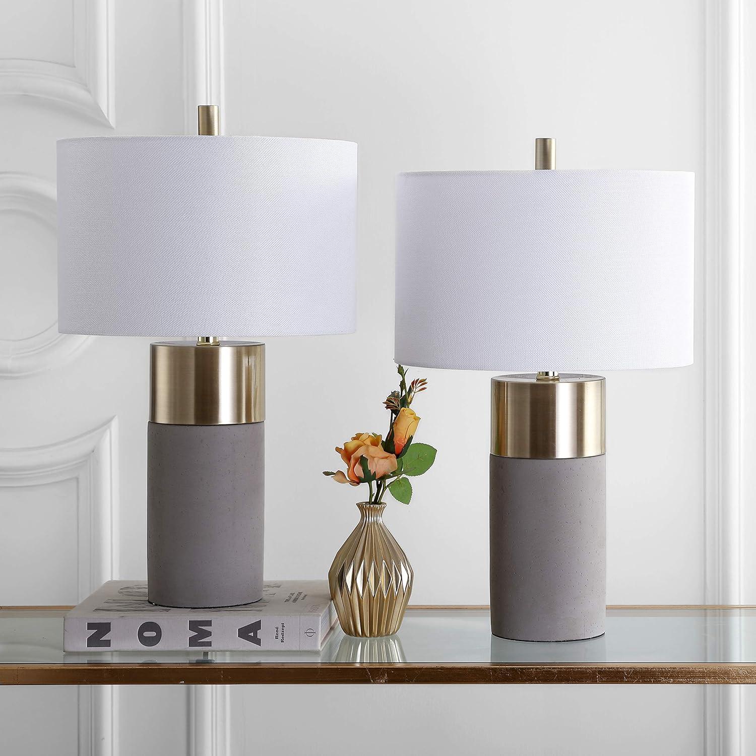 Everly Quinn Mildner Concrete Table Lamp (Set of 2)