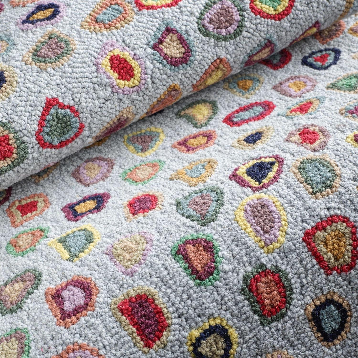 Cat'S Paw Pastel Hand Micro Hooked Wool Rug