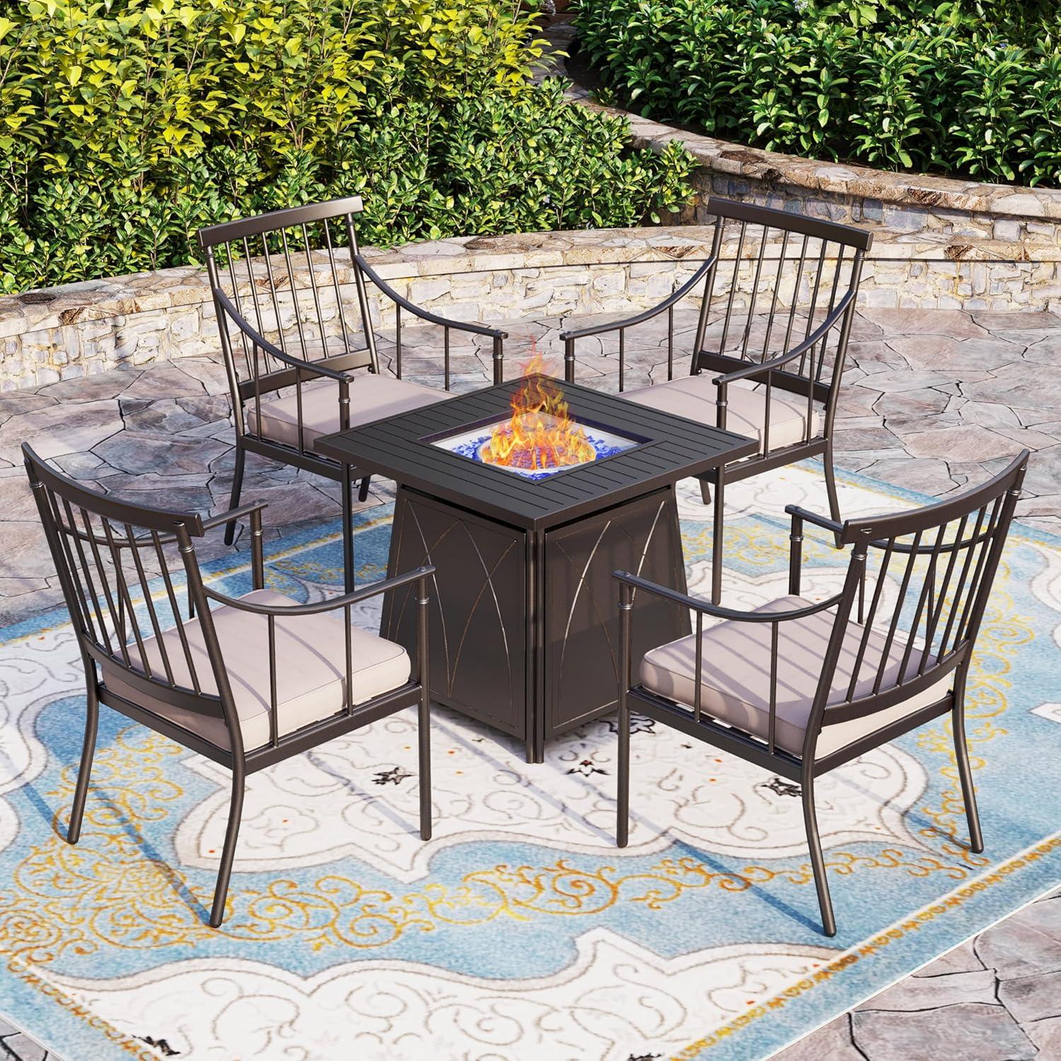 Argyri 6 - Person 60" Long Dining Set with Cushions