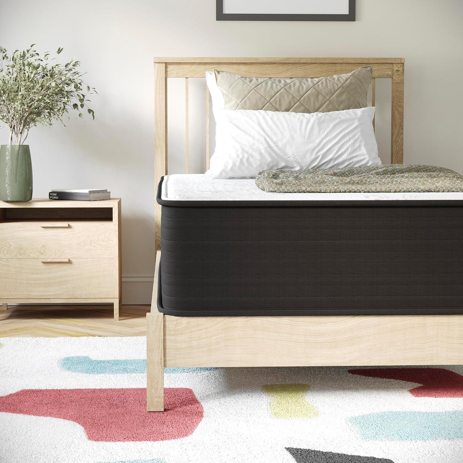 Flash Furniture 12" Hybrid Foam and Pocket Spring Mattress, Twin Mattress in a Box