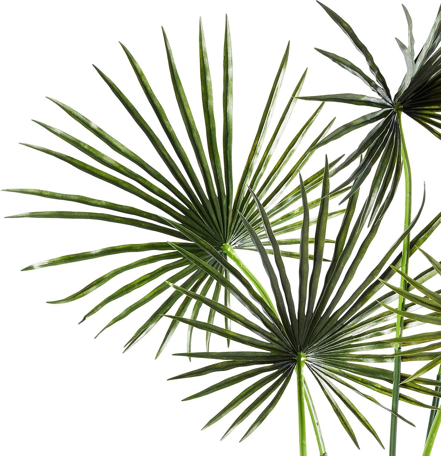Nearly Natural 7-ft Fan Palm Tree UV Resistant (Indoor/Outdoor)