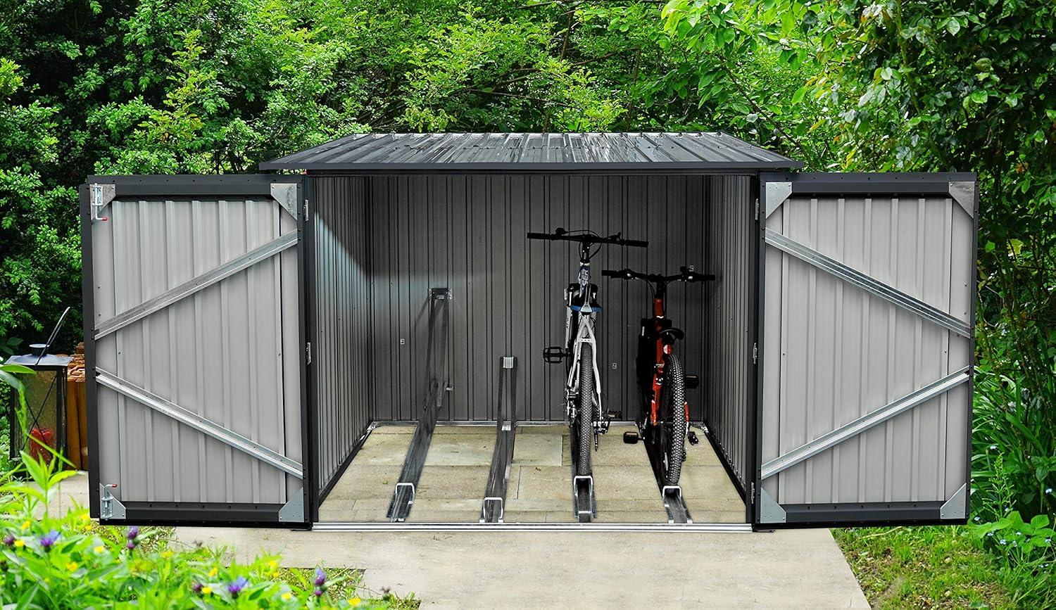 Hanover Bicycle Storage Shed HANBIKESHD-GRY