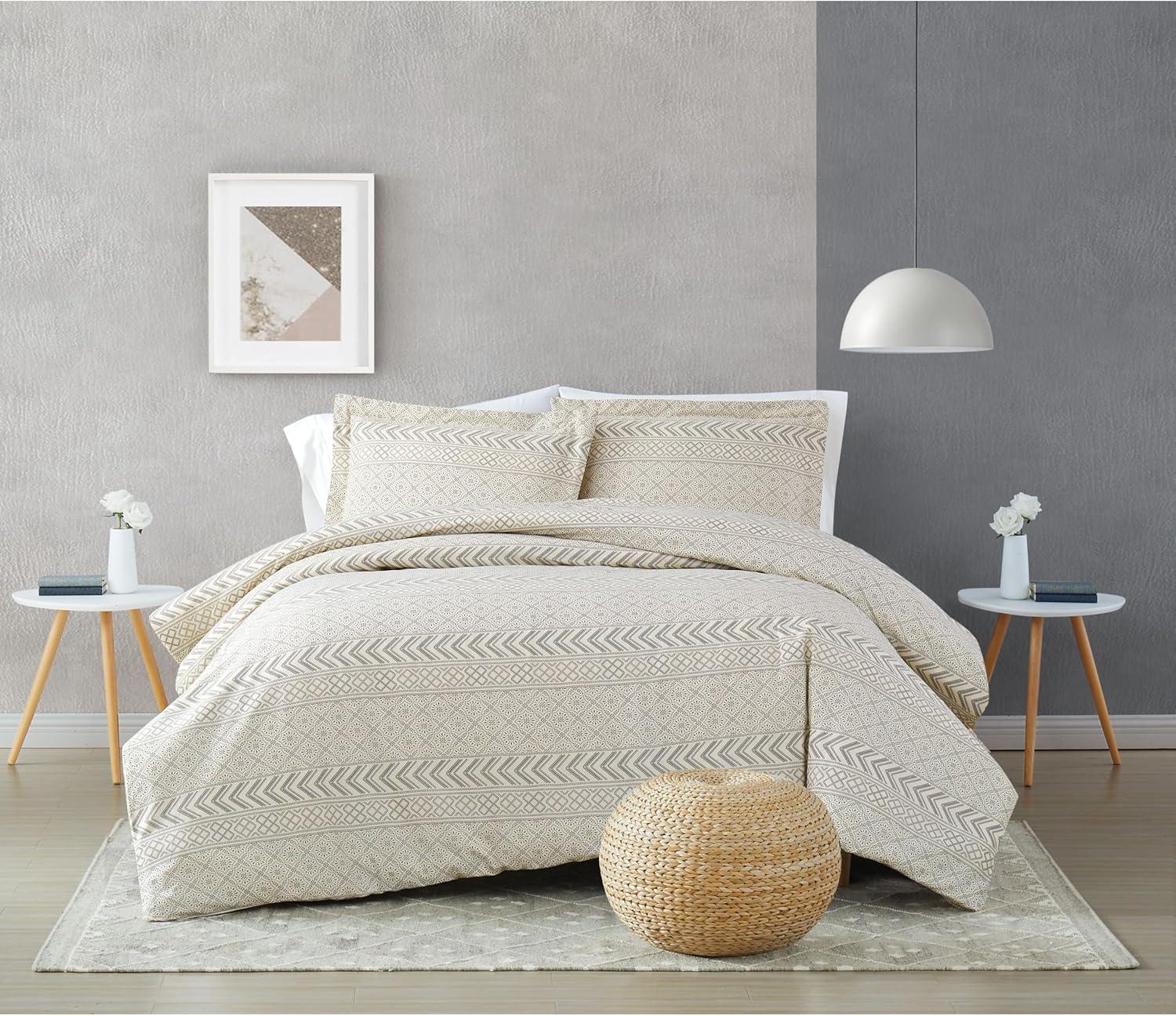 Brooklyn Loom Brooklyn Loom Chase Cotton Blend Geometric Shapes Comforter Set