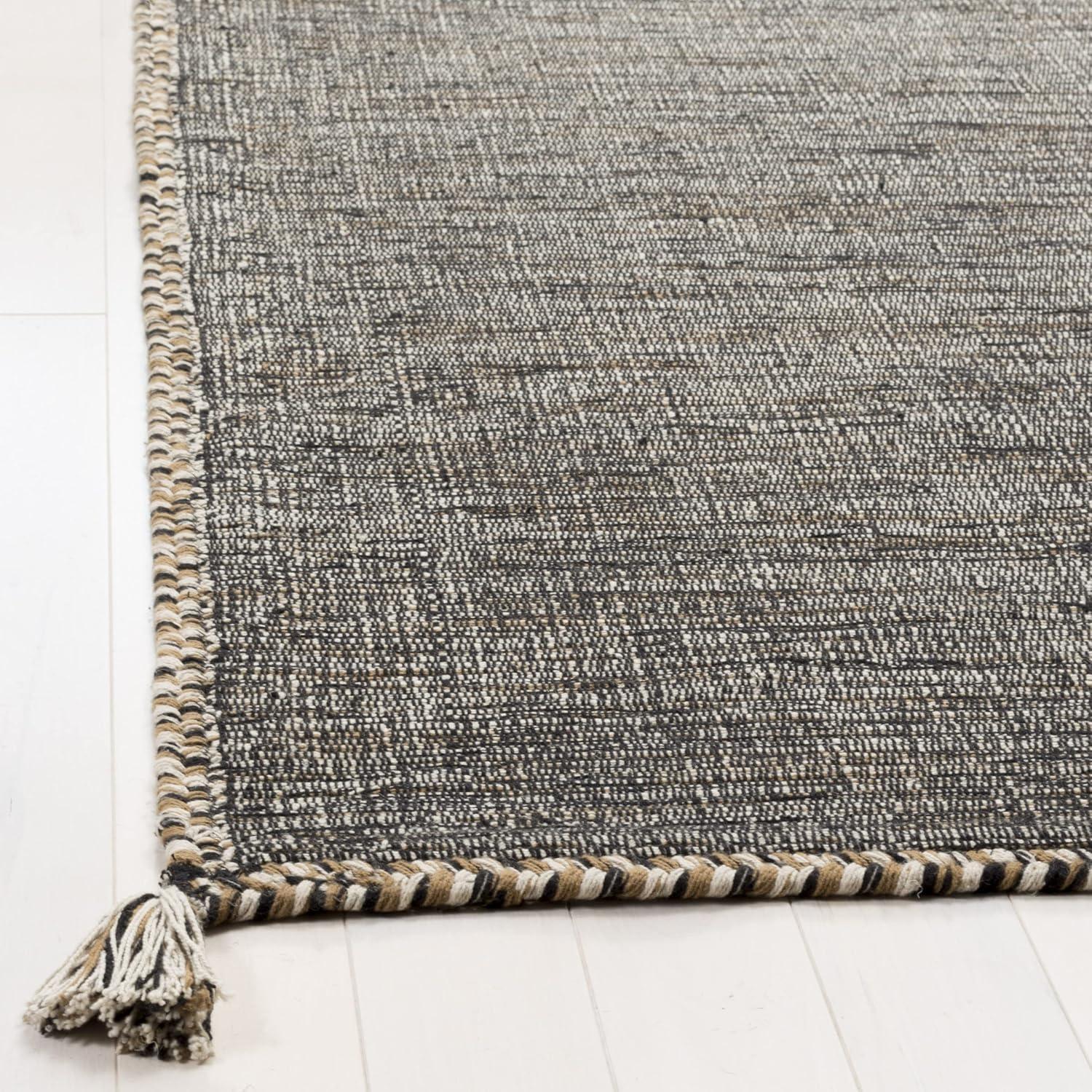 Montauk MTK150 Hand Woven Area Rug - Brown/Black - 5'x5' - Safavieh.