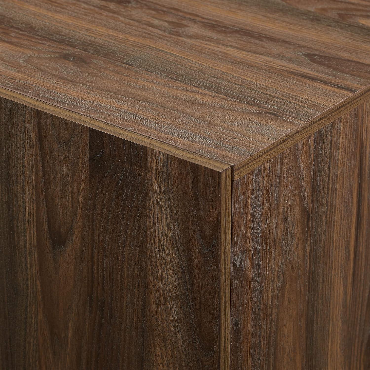 Dark Walnut 70" Minimalist Engineered Wood Sideboard