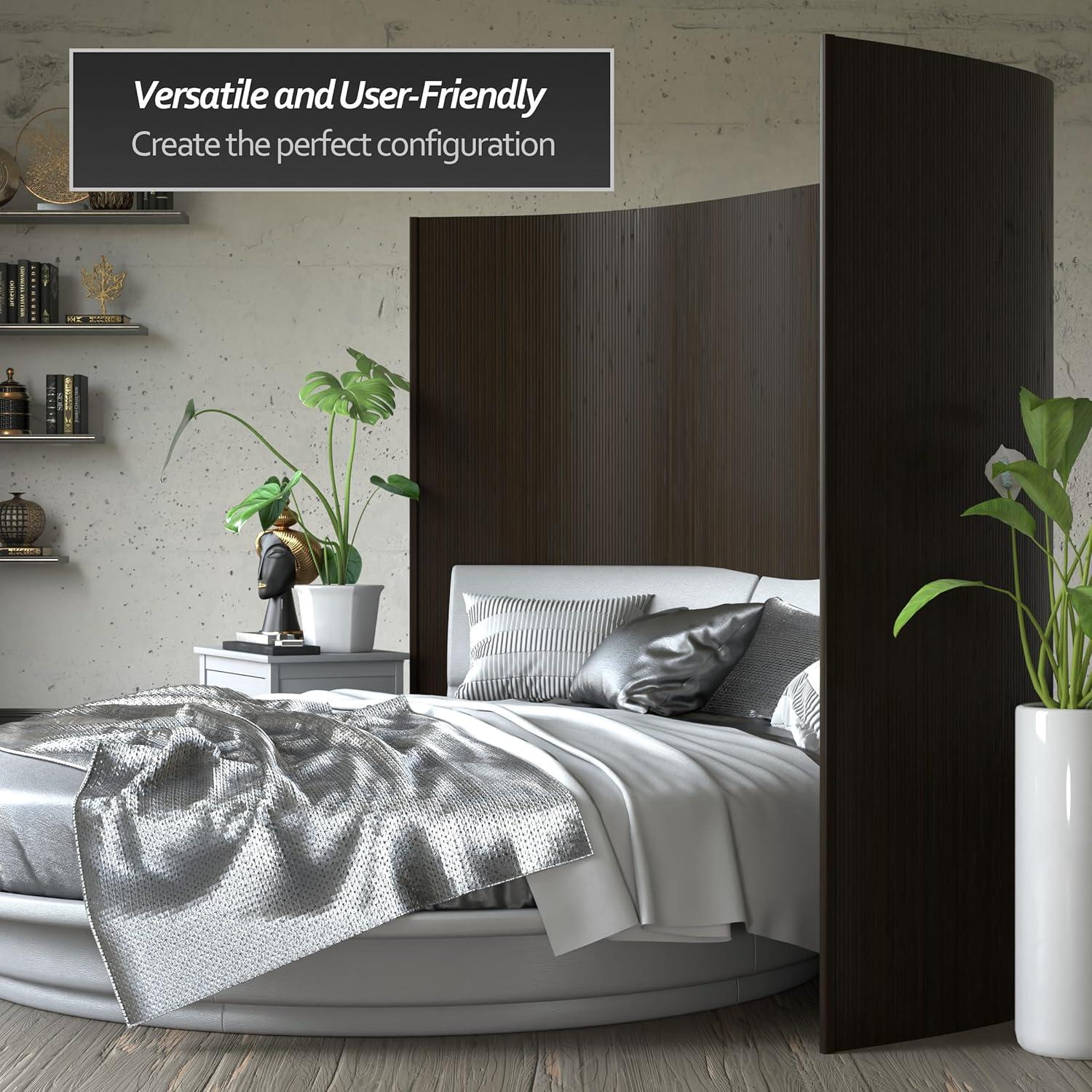 6 ft. Tall Bamboo Wave Screen - Dark Mocha