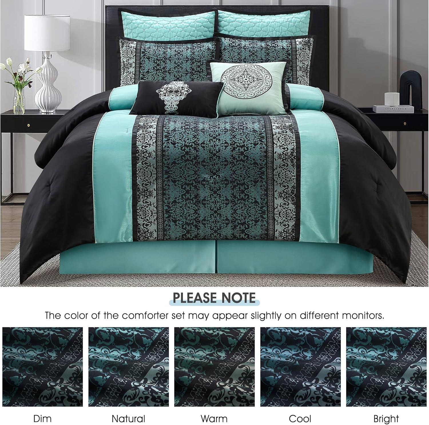 Nanshing America, Inc Arabesque 8 Piece Traditional Comforter Set