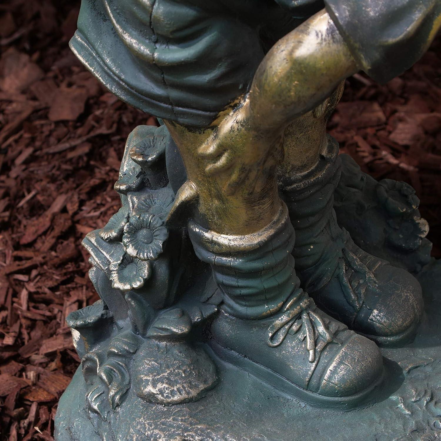 Alpine Corporation Niña Saltando sobre la Estatua Del Niño