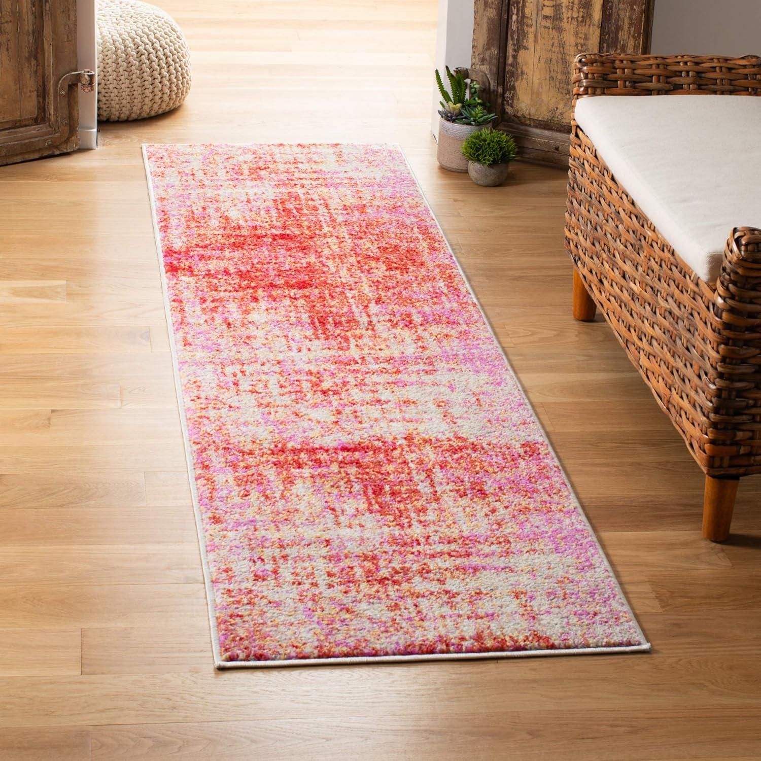 Adirondack ADR207 Machine Made Indoor Area Rug - Red/Gold - 5'-1"x7'-6" - Safavieh