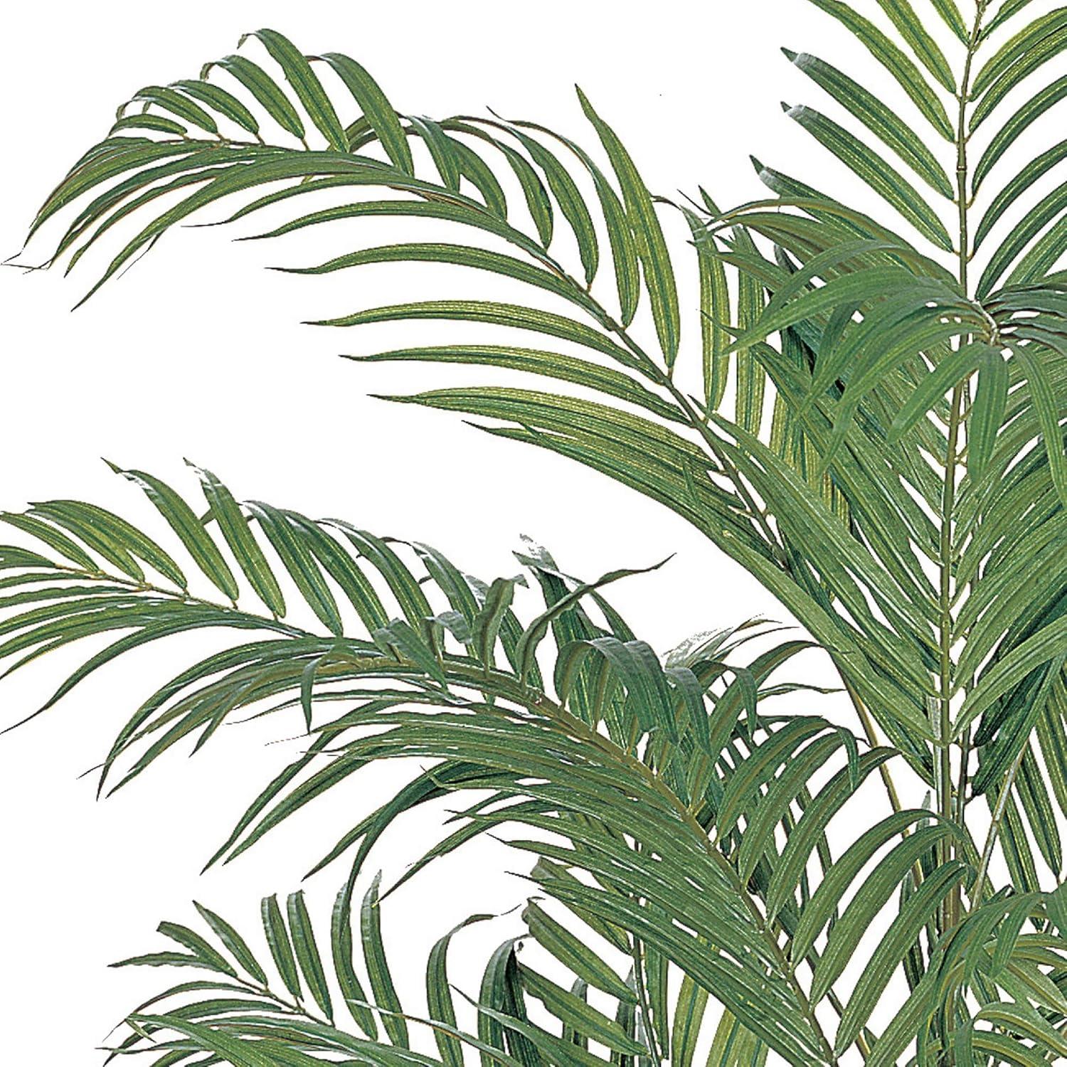 4ft Artificial Areca Palm Tree in Pot - Nearly Natural: Indoor Botanical Decor, Unlit Green Faux Plant