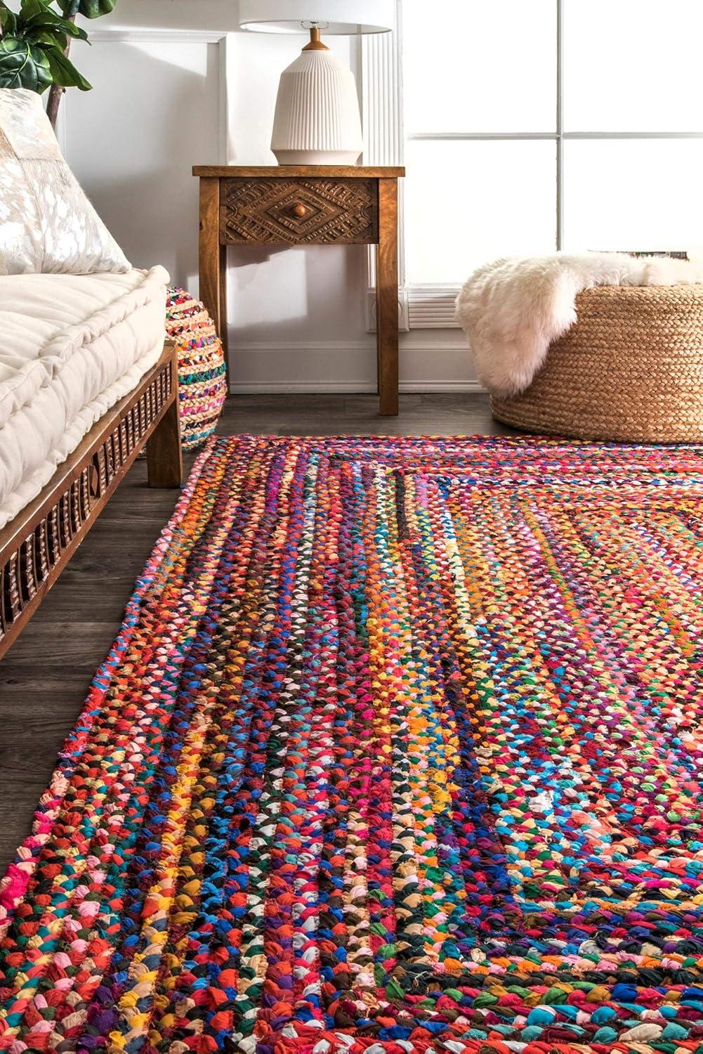 nuLOOM Tammara Bohemian Hand Braided Area Rug