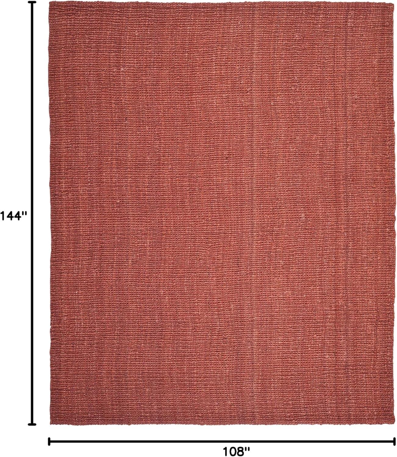 SAFAVIEH Natural Fiber Levi Braided Area Rug, Rust, 9' x 12'