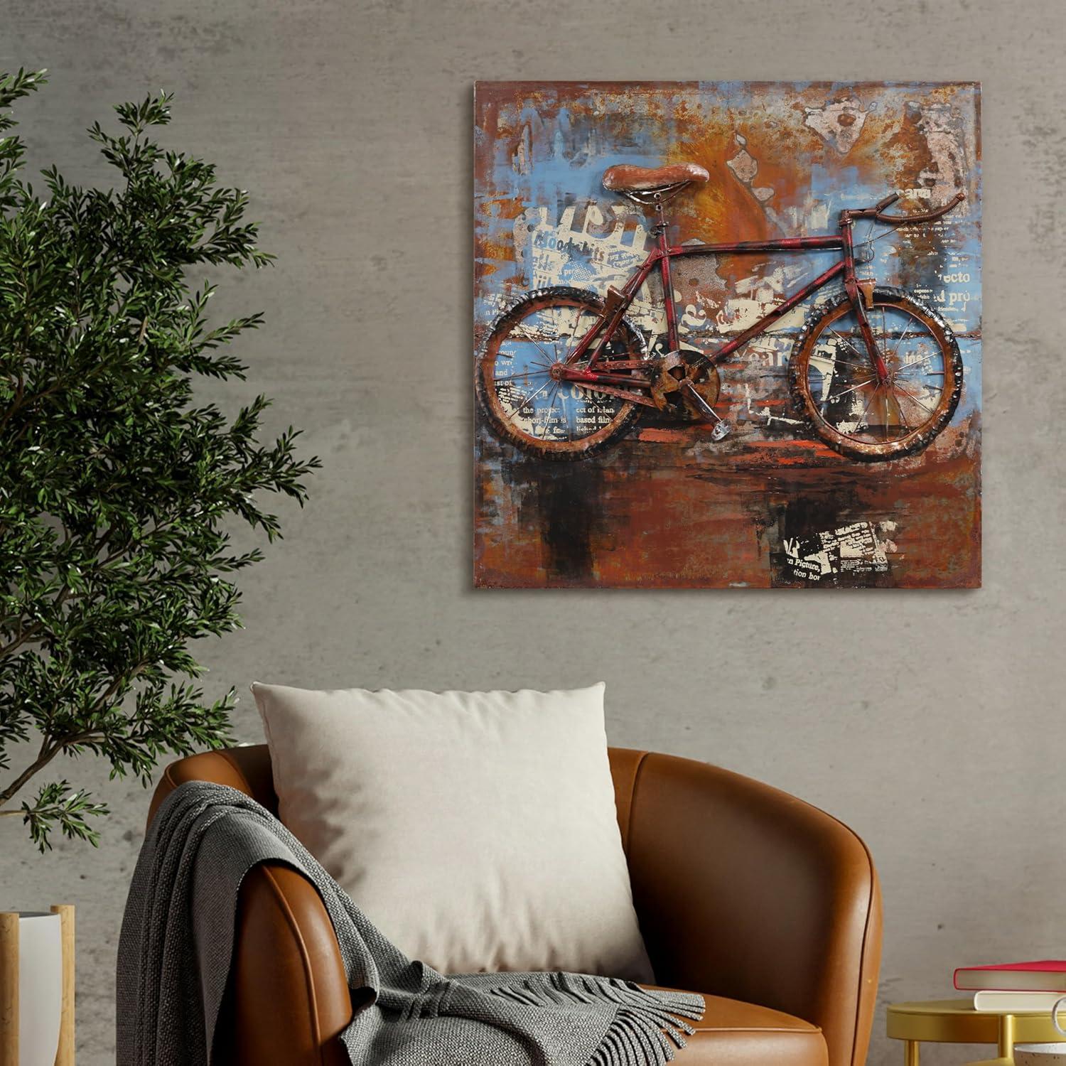 Empire Art Direct 'Biking' 3D Metal Wall Art