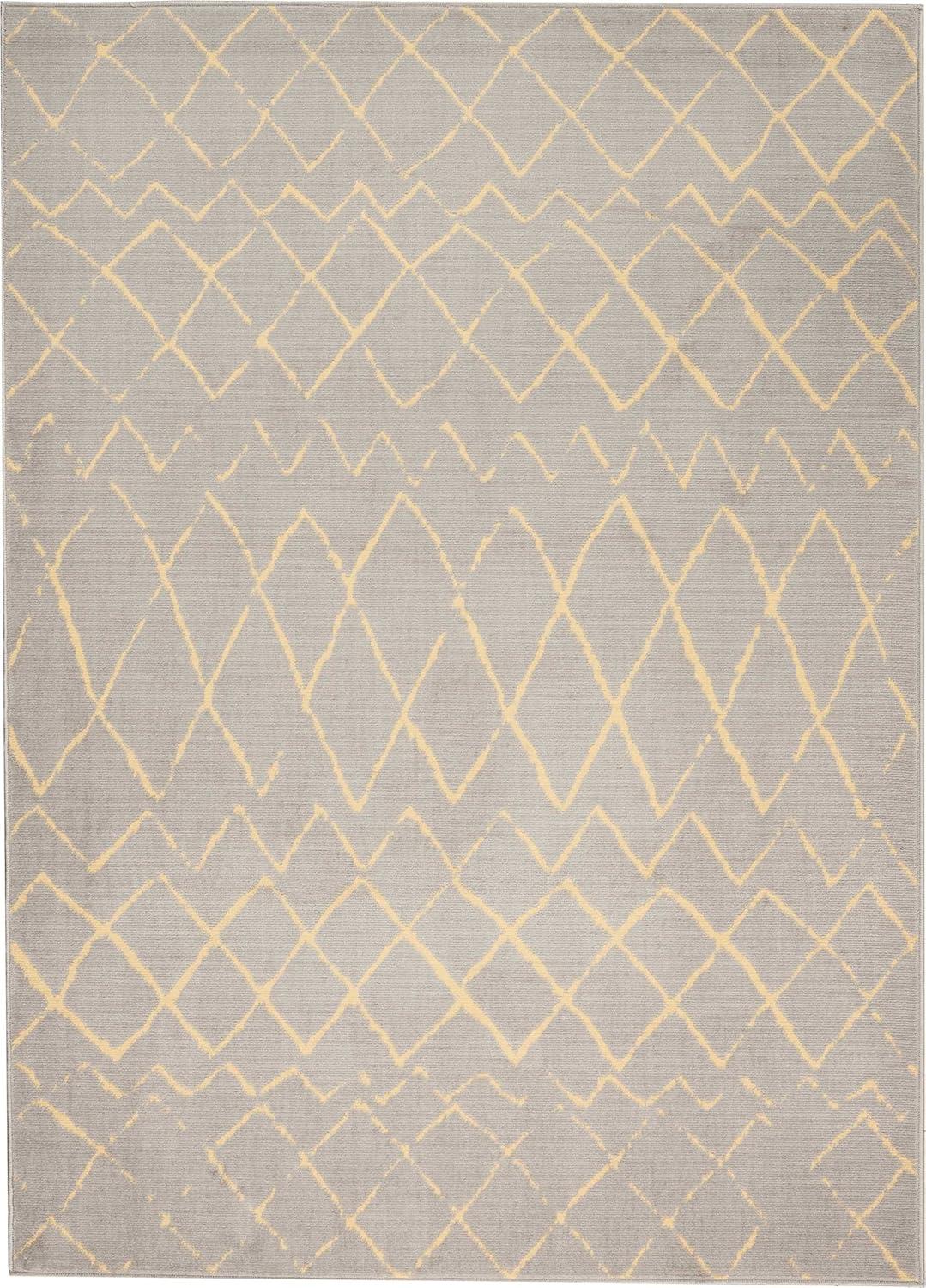 Nourison Grafix Grey Area Rug GRF04 5'3"X7'3"