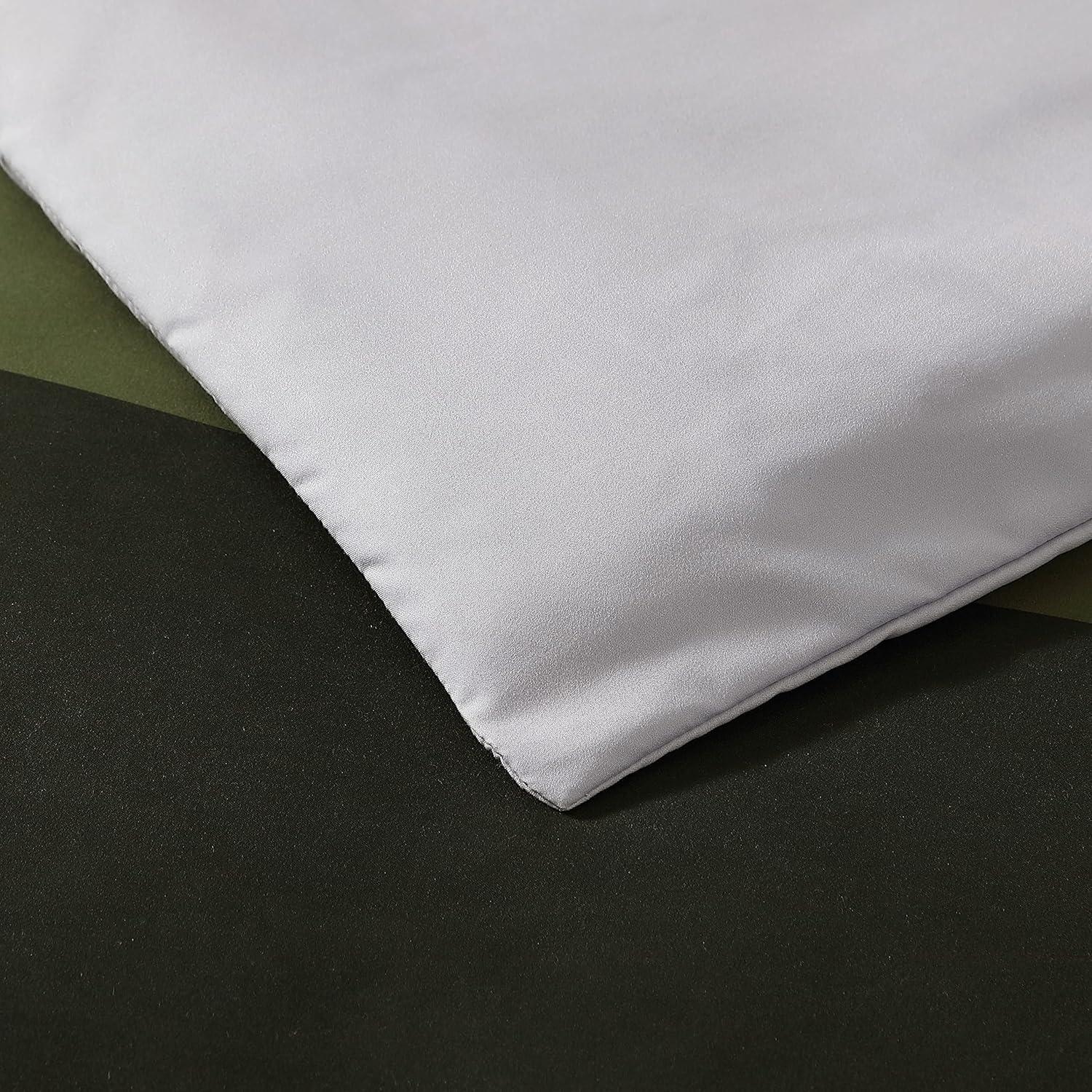 Eddie Bauer Skyline Stripe Reversible Green Duvet Cover Set