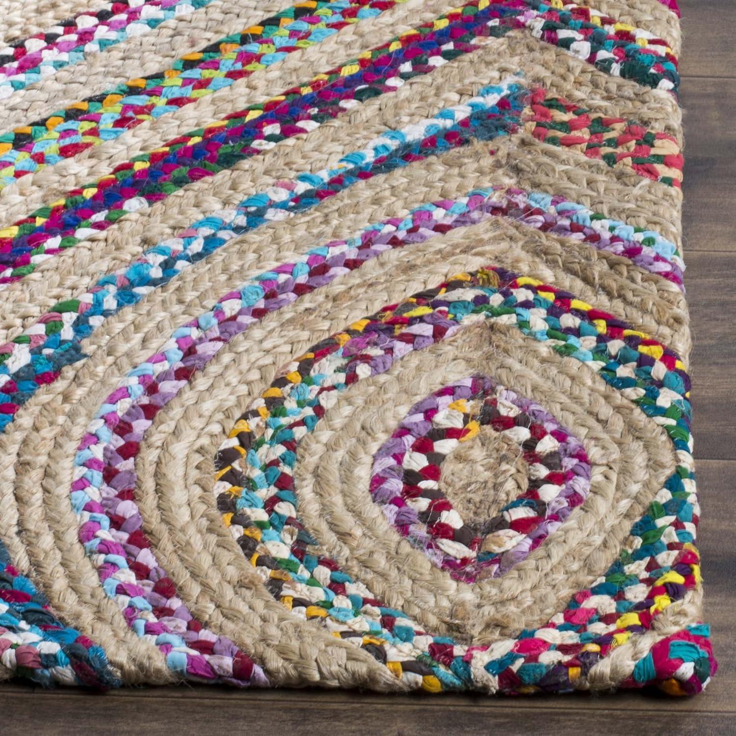 Cape Cod CAP605 Hand Woven Area Rug - Natural/Multi - 8'x10' - Safavieh.