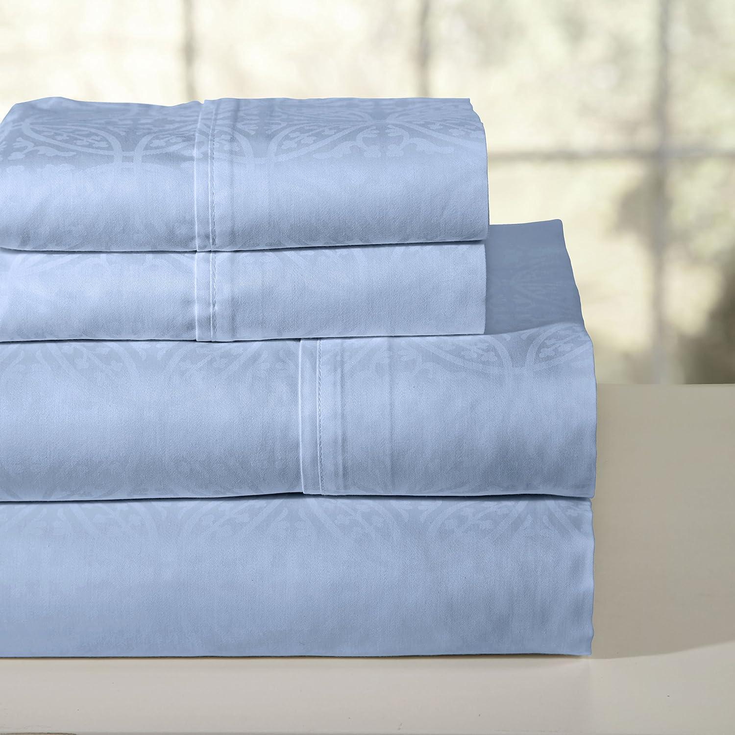 100% Cotton Tone-on-Tone Print Sheet Set