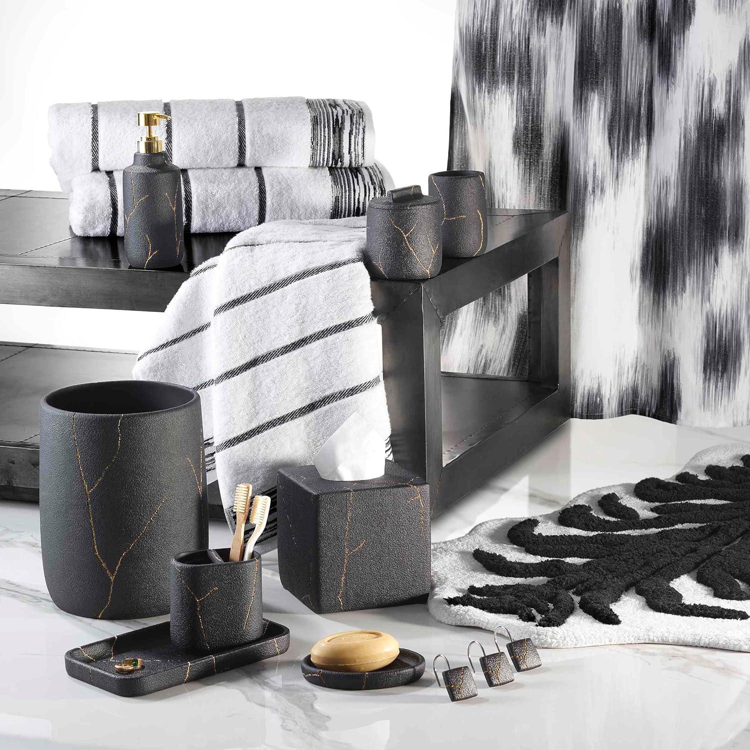 Nicole Miller Home Nicole Miller Sydney Cotton Honeycomb / Waffle Bath Towels