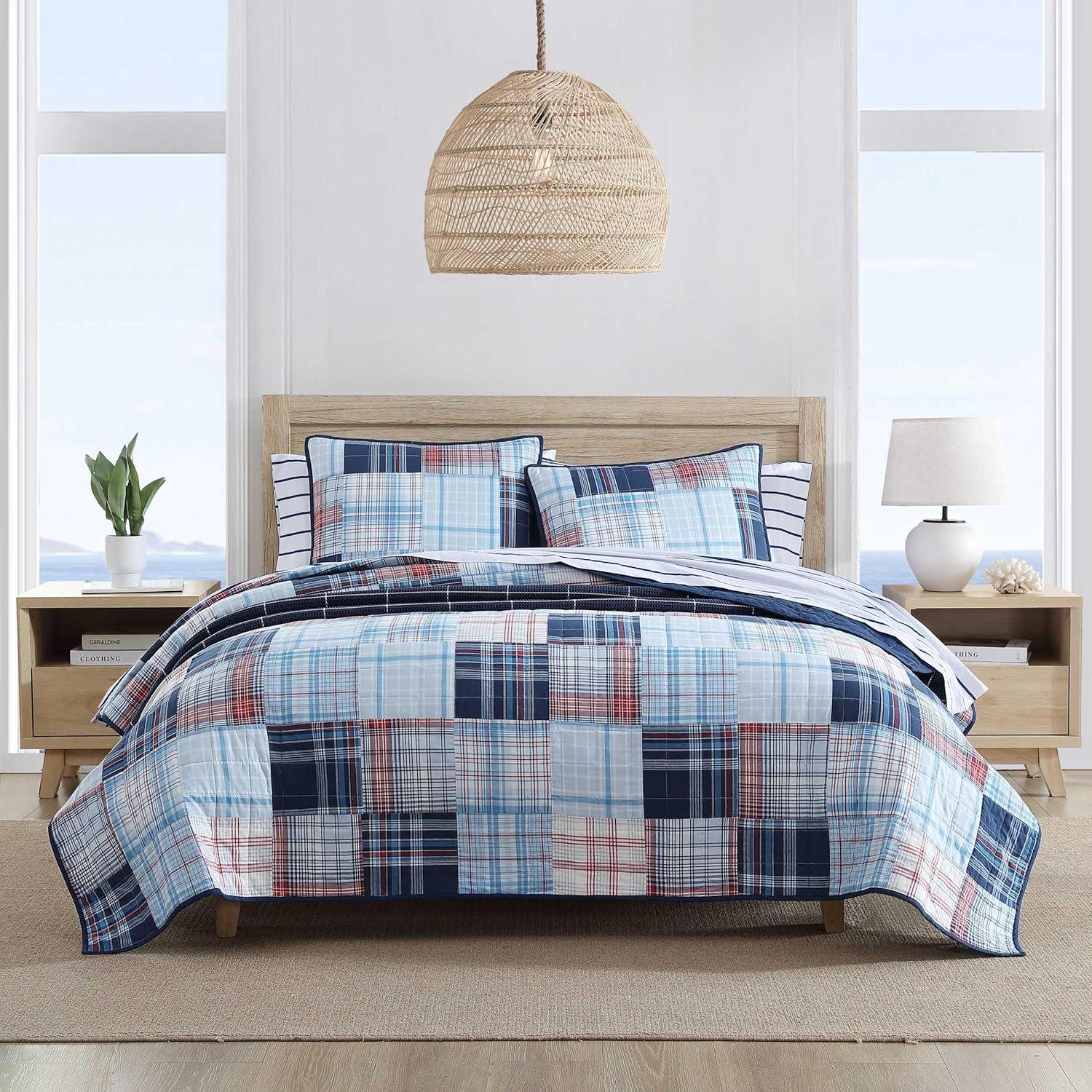 Nautica Stony Point Cotton Blue Sham Set