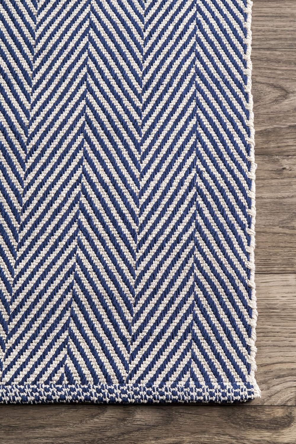nuLOOM Kimberely Hand Loomed Runner Rug, 2' 6" x 6', Navy
