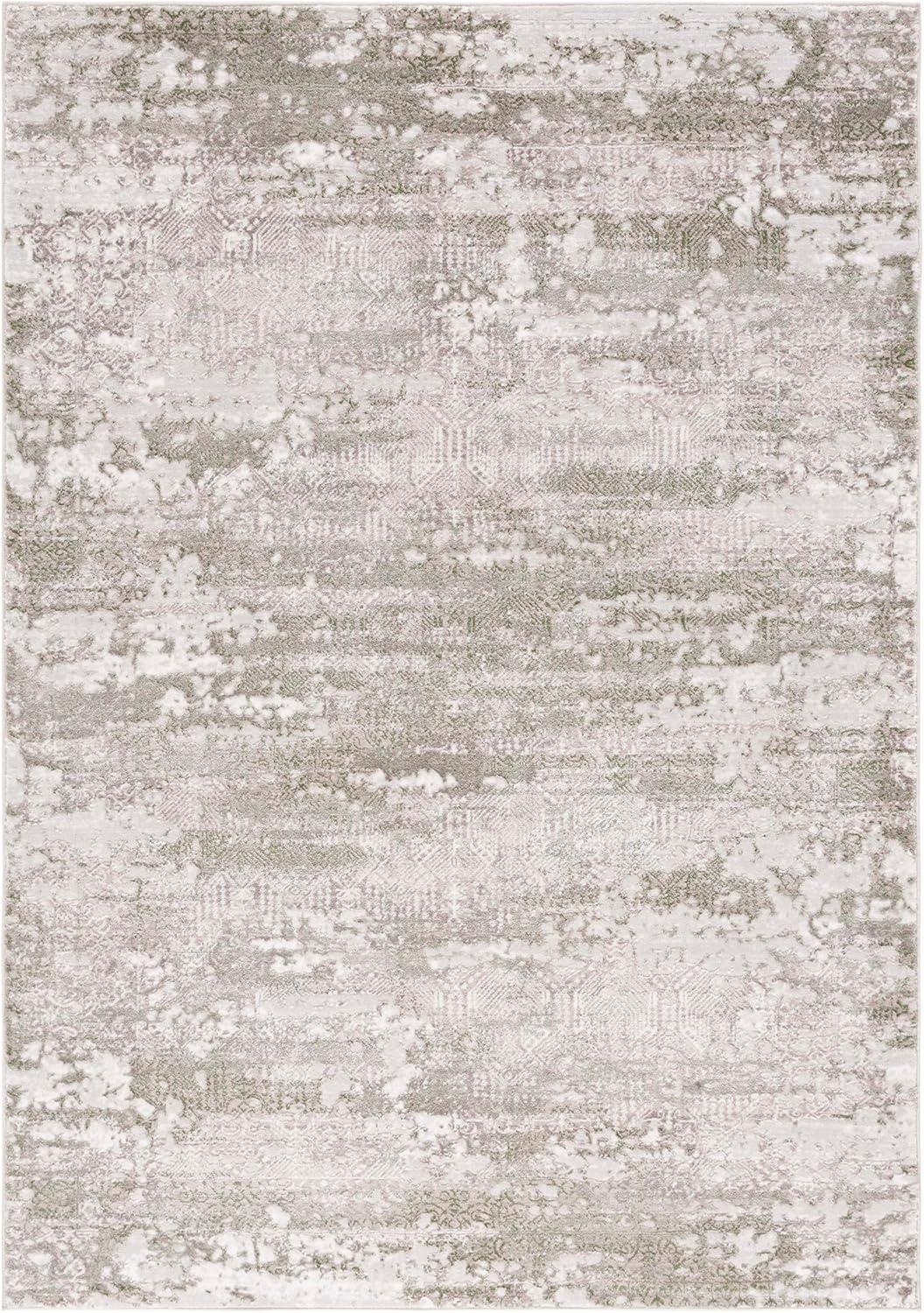 SAFAVIEH Meadow Beulah Abstract Area Rug, Beige/Sage, 9' x 12'