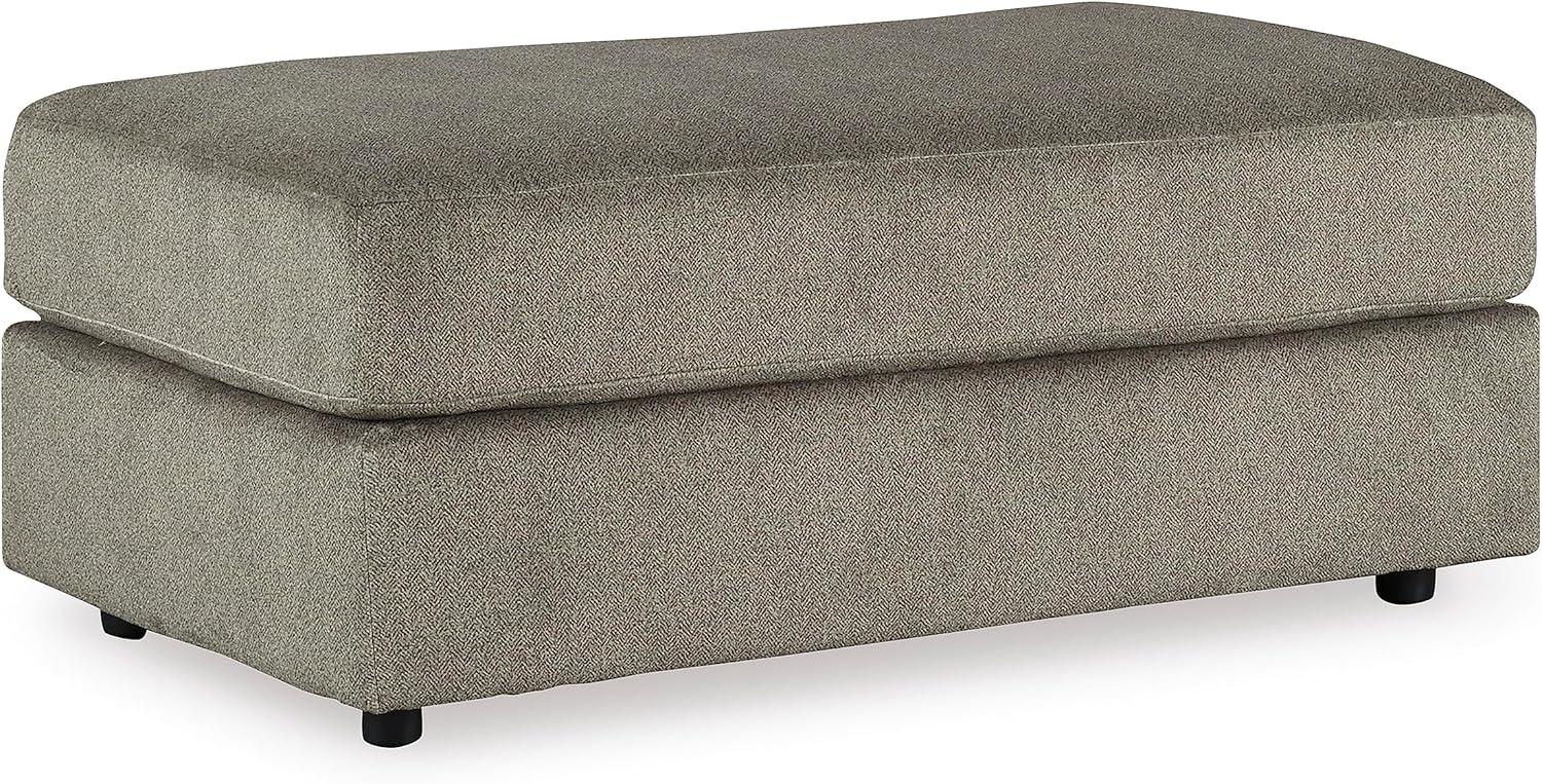 Signature Design by Ashley Contemporary Soletren Oversized Ottoman Velvet Ash