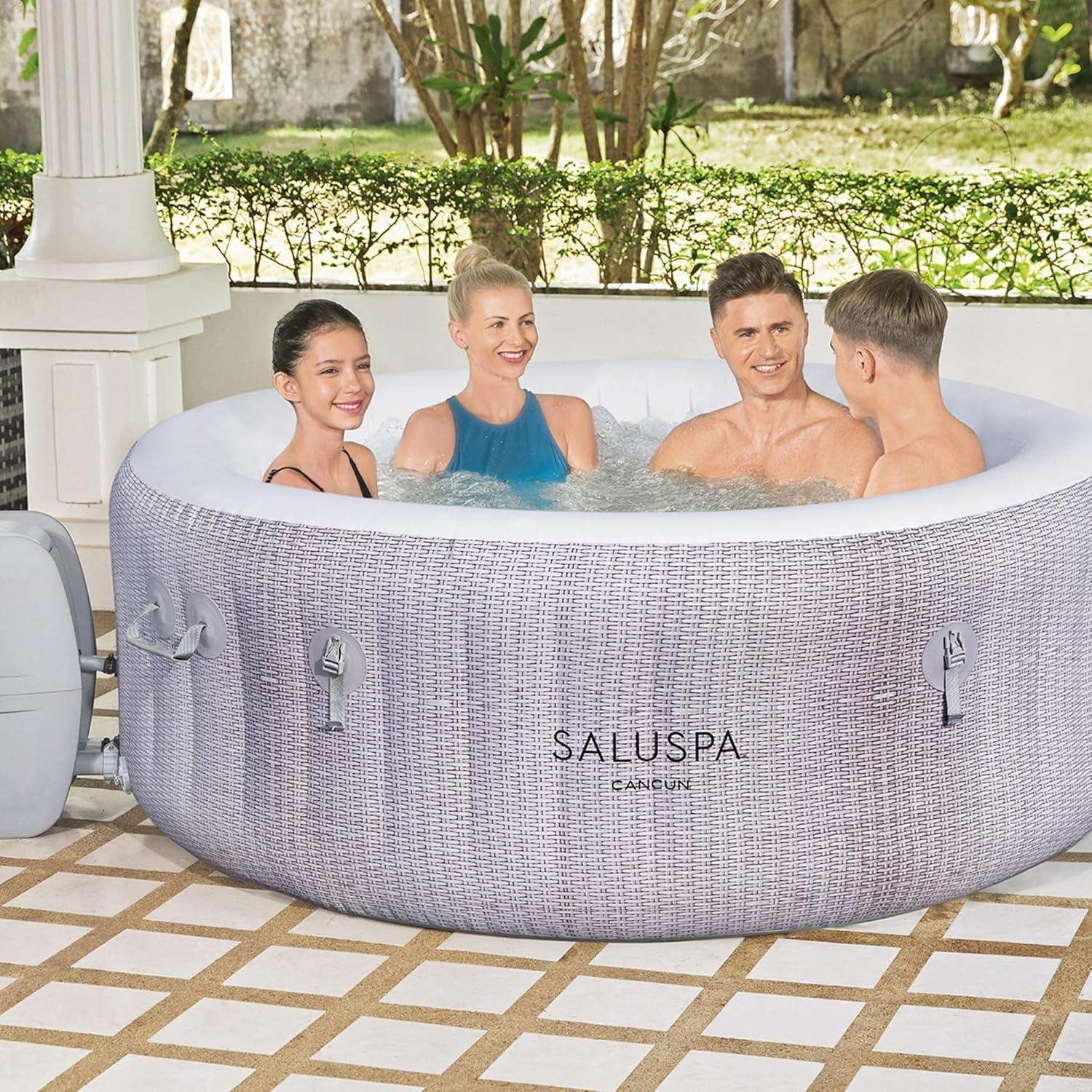 Bestway SaluSpa Cancun AirJet Inflatable Hot Tub with 120 Soothing Jets