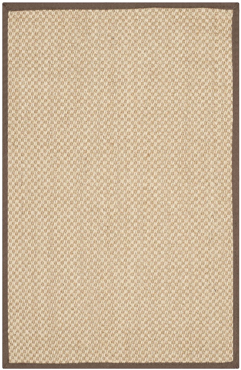 Natural Fiber NF141 Power Loomed Indoor Runner - Maize/Grey - 2'x3' - Safavieh