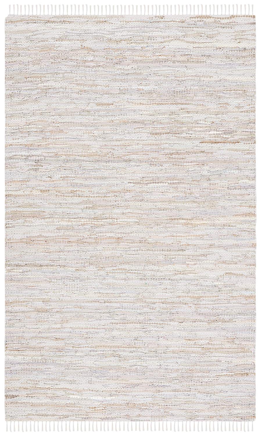Modern Artisan Cowhide & Synthetic 3' x 5' Flat Woven Rug