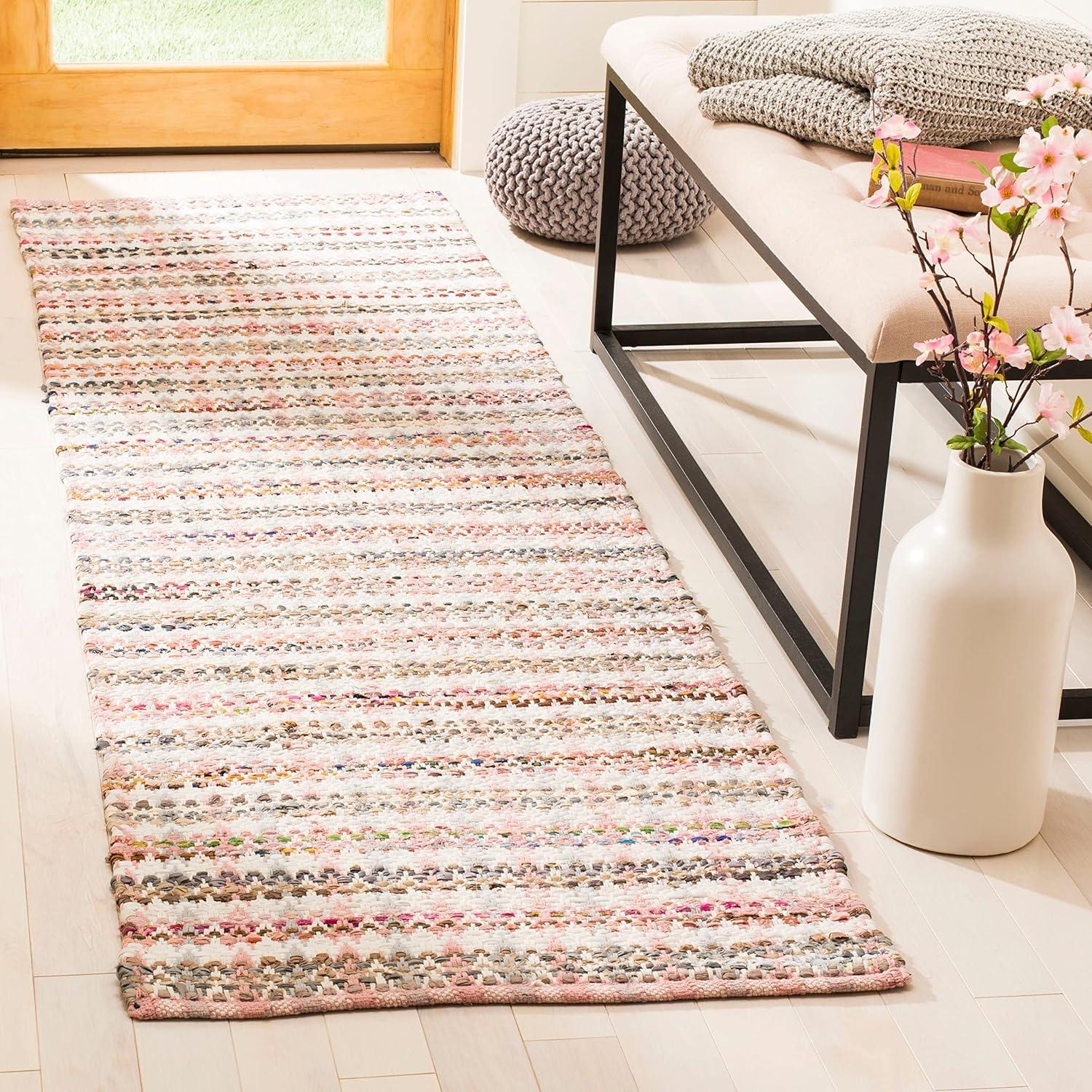 Montauk MTK950 Hand Woven Indoor Accent Rug - Pink/Multi - 2'6"x4' - Safavieh.