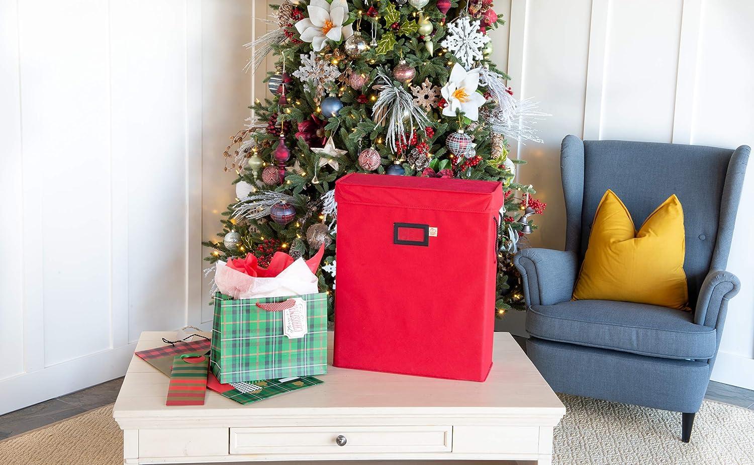 TreeKeeper Gift Bag and Tissue Paper Storage Box Red