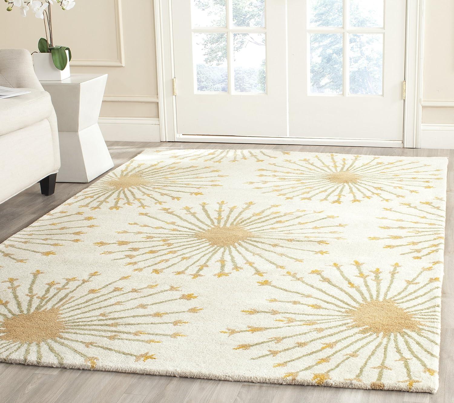 Bella BEL123 Hand Tufted Area Rug - Beige/Gold - 8'x10' - Safavieh.