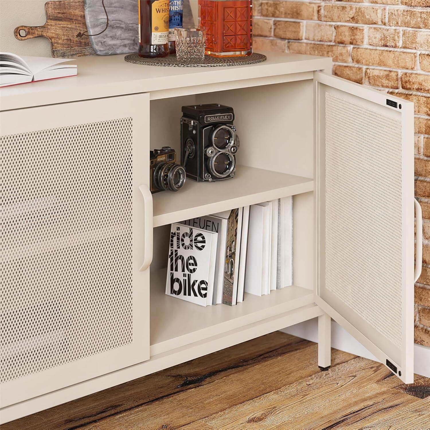 Channing 25.2" Tall Steel 2 - Door Accent Cabinet