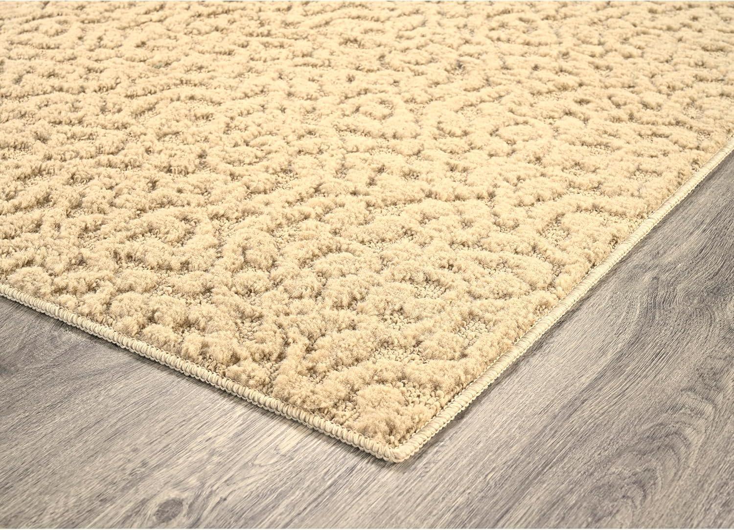 Garland Rug Ivy Indoor Rug Set, 3 Piece Set (5'x7', 3'x4', & 2'x5') Tan
