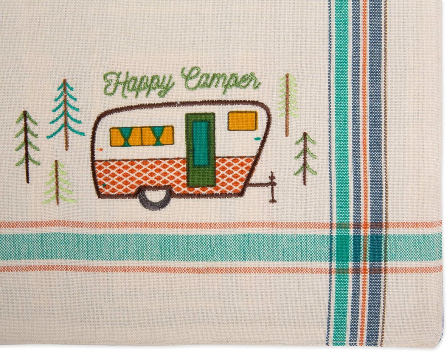 Rustic Off-White Cotton Camper Placemats Set of 4