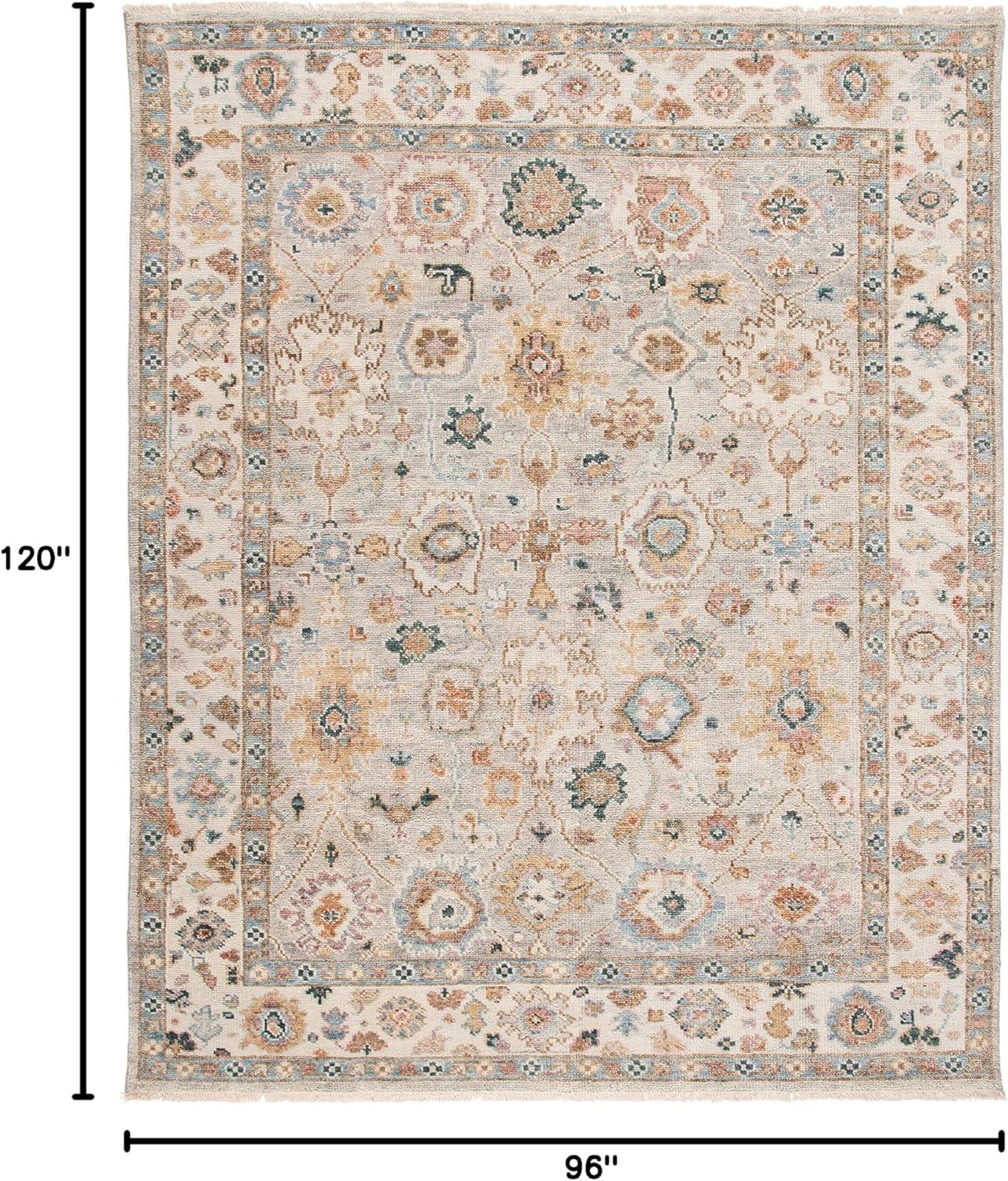 Hand Knotted 70% Wool And 30% Cotton Oriental Rug
